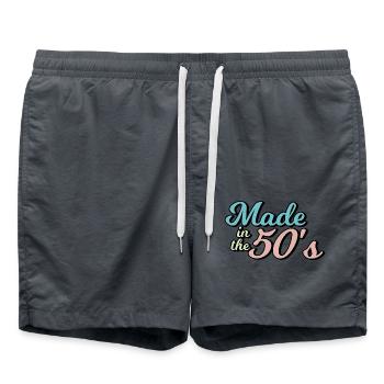 made in the 50s - Swim Trunks - anthracite - Front - AI Model Male 185 light (185cm)