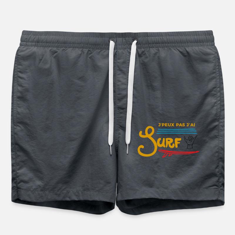 I can't I surf - Swim Trunks - anthracite