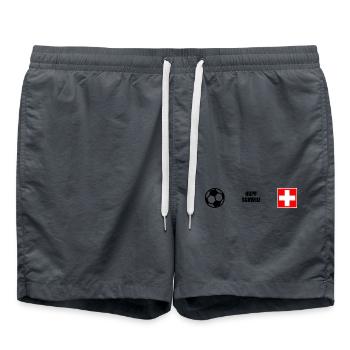 Suisse - Short de bain - charbon - Devant - AI Model Male 185 light (185cm)