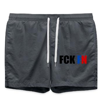 Fck fn - Swim Trunks - anthracite - Front - AI Model Male 185 light (185cm)