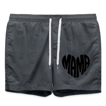 Mom Heart Shape Mother Heart Shape Mother's Day Gift - Swim Trunks - anthracite - Front - AI Model Male 185 light (185cm)