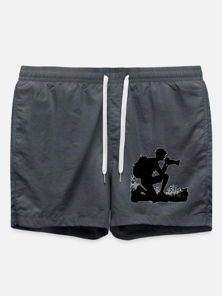 Fotograf Naturfotograf Umriss - Badeshorts - Anthrazit