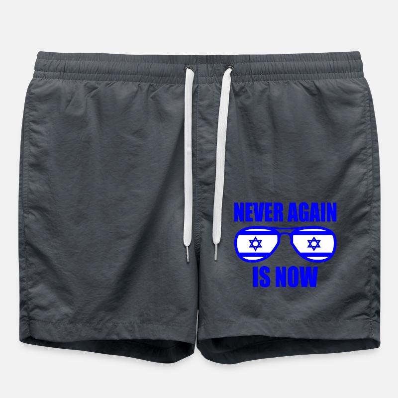 Never again is now - Badeshorts - Anthrazit