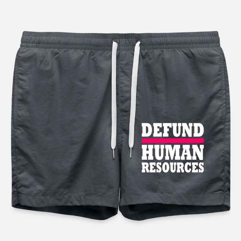 defund human resources - Badeshorts - Anthrazit
