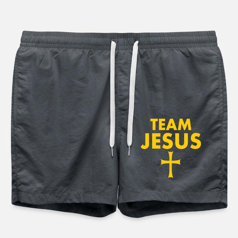 Team jesus - Short de bain - charbon