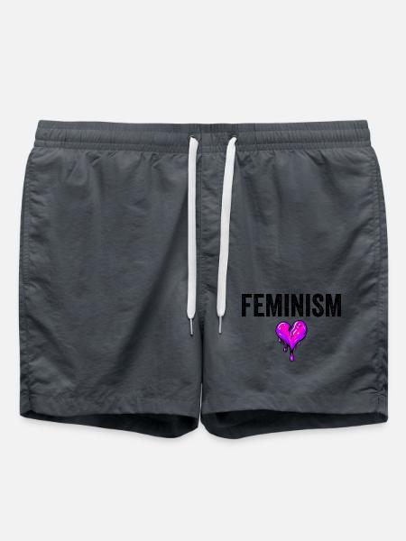 FEMINISM - Badeshorts - Anthrazit