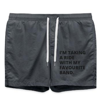Quote #1 - Badeshorts - Anthrazit - Vorne - AI Model Male 185 light (185cm)