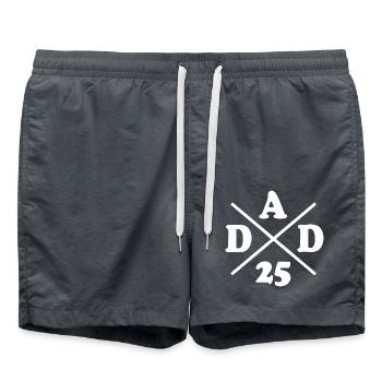 Dad 25 - Badeshorts - Anthrazit - Vorne - AI Model Male 185 light (185cm)