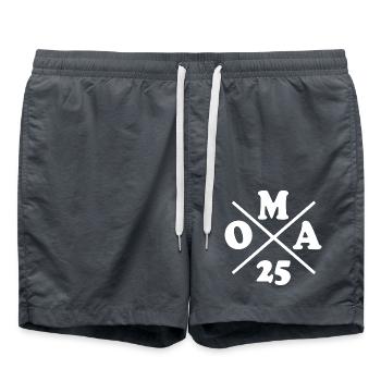 Grandma 2025 - Swim Trunks - anthracite - Front - AI Model Male 185 light (185cm)