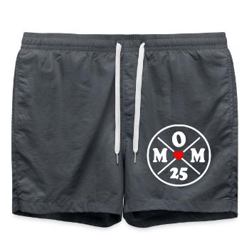 Mom 2025 - Short de bain - charbon - Devant - AI Model Male 185 light (185cm)