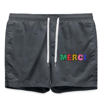 VIELEN DANK. GELIEBTE - Badeshorts - Anthrazit - Vorne - AI Model Male 185 light (185cm)