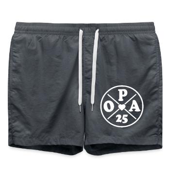 Opa 2025 - Badeshorts - Anthrazit - Vorne - AI Model Male 185 light (185cm)