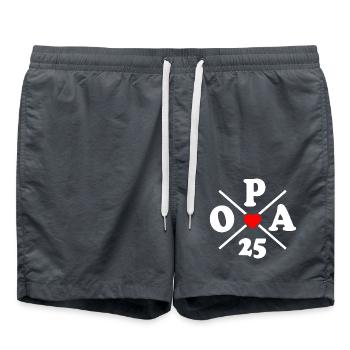 Opa 2025 - Badeshorts - Anthrazit - Vorne - AI Model Male 185 light (185cm)