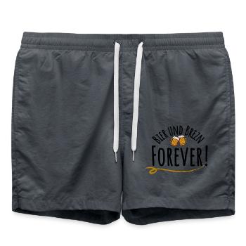 Beer and pretzels forever! - Swim Trunks - anthracite - Front - AI Model Male 185 light (185cm)