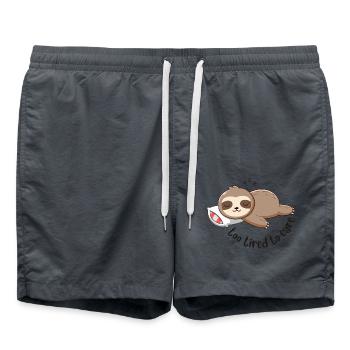 Too Tired To Care - Badeshorts - Anthrazit - Vorne - AI Model Male 185 light (185cm)