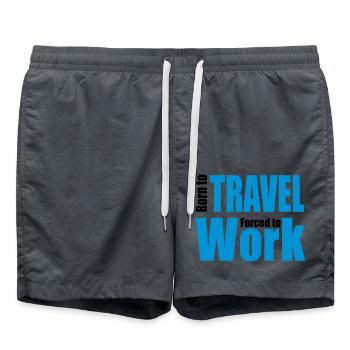 voyage - Short de bain - charbon - Devant - AI Model Male 185 light (185cm)
