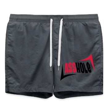 Asshole - Badeshorts - Anthrazit - Vorne - AI Model Male 185 light (185cm)