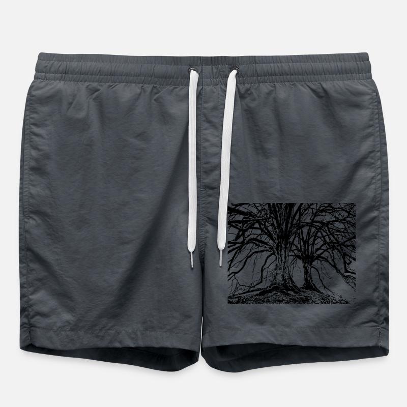Trees - Swim Trunks - anthracite