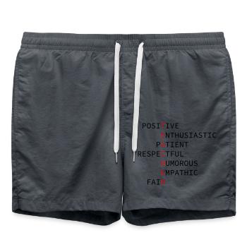 Teacher - Swim Trunks - anthracite - Front - AI Model Male 185 light (185cm)