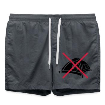 Forbidden Stay outside Tent - Swim Trunks - anthracite - Front - AI Model Male 185 light (185cm)