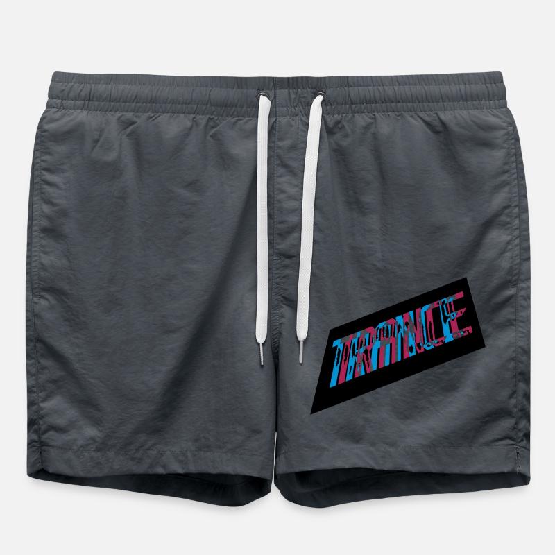 3D Effect Trance Design - Swim Trunks - anthracite