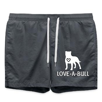 Aimer un taureau - Short de bain - charbon - Devant - AI Model Male 185 light (185cm)