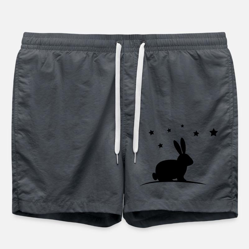 Bunny Stars - Swim Trunks - anthracite