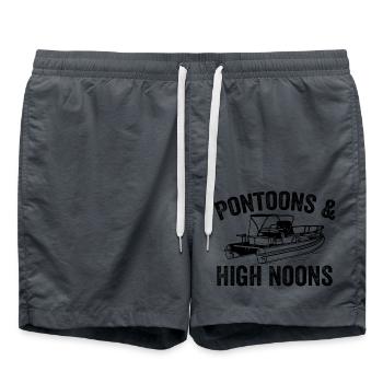 Girls Trip Lake - Pontoons and High Noons - Short de bain - charbon - Devant - AI Model Male 185 light (185cm)