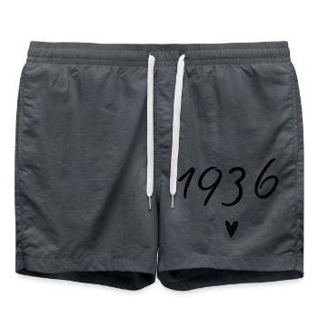 Herzjubiläum 1936 - Badeshorts - Anthrazit - Vorne - AI Model Male 185 light (185cm)