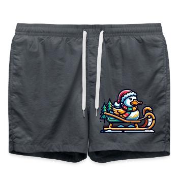Noël Canard Sucré - Short de bain - charbon - Devant - AI Model Male 185 light (185cm)