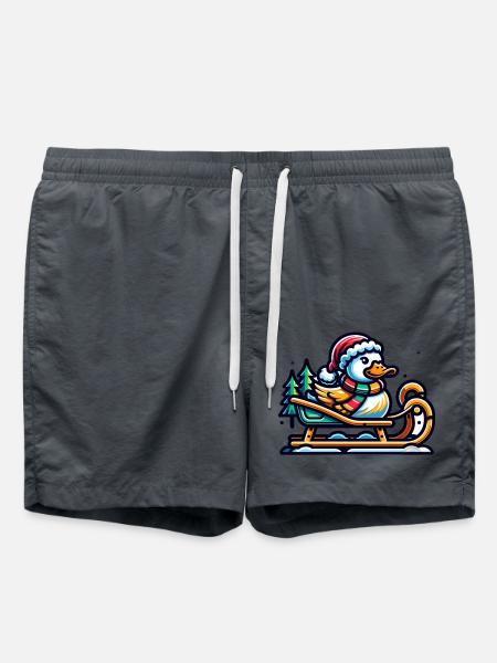 Sweet Duck Christmas - Swim Trunks - anthracite