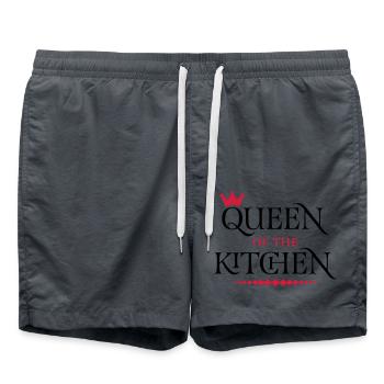 Reine de la cuisine - Short de bain - charbon - Devant - AI Model Male 185 light (185cm)
