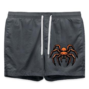 Bande dessinée Tarentule - Short de bain - charbon - Devant - AI Model Male 185 light (185cm)