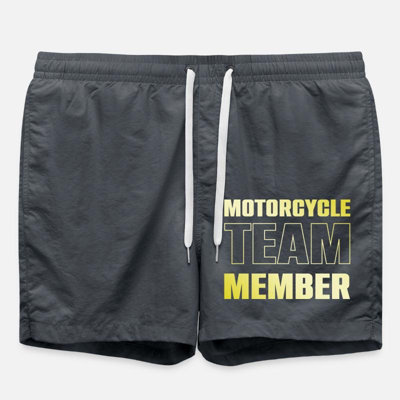 Motorcycle Team - Swim Trunks - anthracite