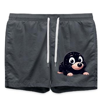 Taupe douce - Short de bain - charbon - Devant - AI Model Male 185 light (185cm)