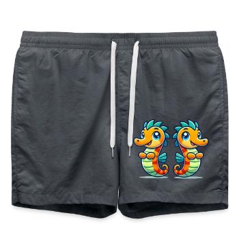 Hippocampe 2 - Short de bain - charbon - Devant - AI Model Male 185 light (185cm)