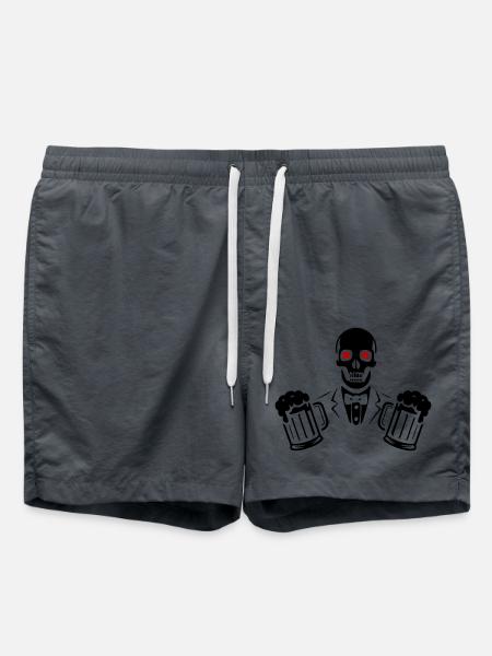 Groom Beer Wedding - Swim Trunks - anthracite