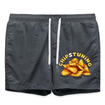 Lustiges Wortspiel Chipstuning Aluto Motorsport - Badeshorts - Anthrazit - Vorne - AI Model Male 185 light (185cm)