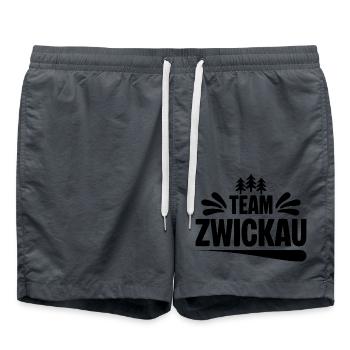 Team Zwickau - Badeshorts - Anthrazit - Vorne - AI Model Male 185 light (185cm)