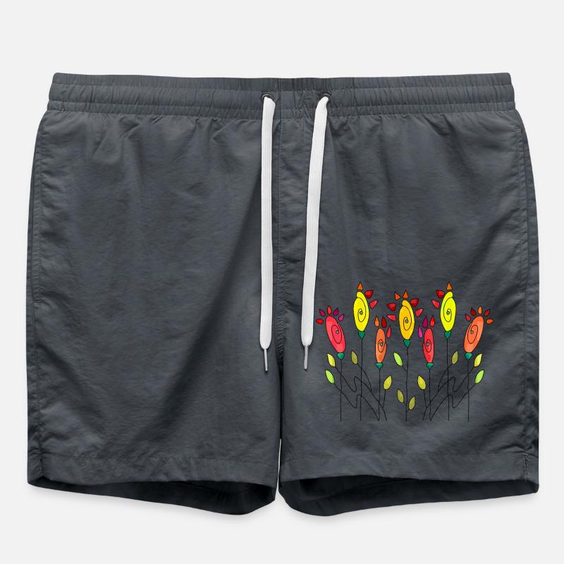 Fleur - Short de bain - charbon