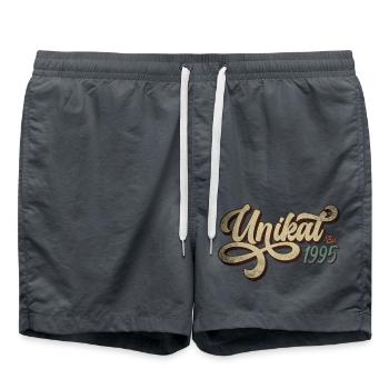 Unikat Est. 1995 - Badeshorts - Anthrazit - Vorne - AI Model Male 185 light (185cm)