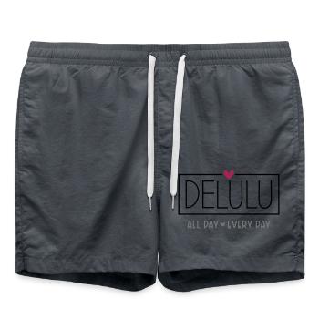 Delulu toute la journée tous les jours - Short de bain - charbon - Devant - AI Model Male 185 light (185cm)