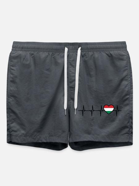 Ungar Ungarisch Herzschlag Ungarn - Badeshorts - Anthrazit