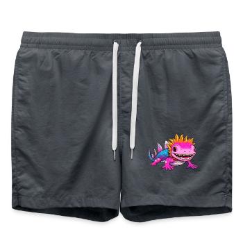 Axolotl - Swim Trunks - anthracite - Front - AI Model Male 185 light (185cm)