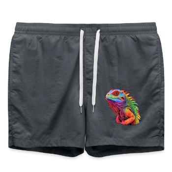 de rayonnement d’iguane - Short de bain - charbon - Devant - AI Model Male 185 light (185cm)