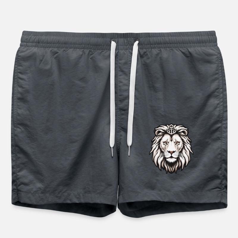 Lions roar - Swim Trunks - anthracite