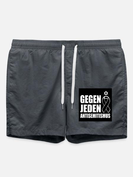 Gegen jeden antisemitismus - Badeshorts - Anthrazit