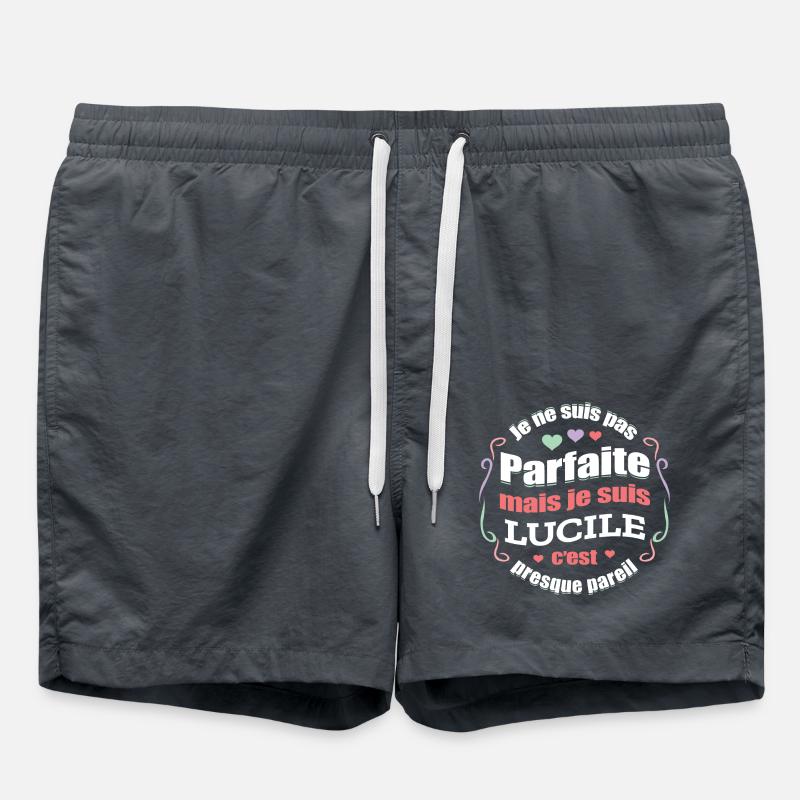 LUCILE PARFAITE - PRENOM LUCILE - Short de bain - charbon