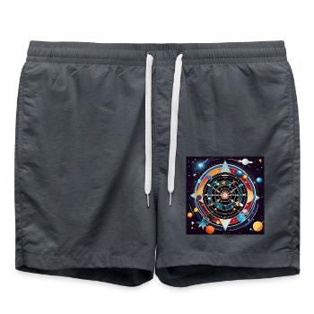 Infini Bullseye - Short de bain - charbon - Devant - AI Model Male 185 light (185cm)