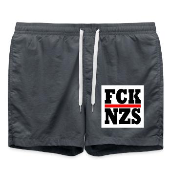 Fck nzs - Badeshorts - Anthrazit - Vorne - AI Model Male 185 light (185cm)